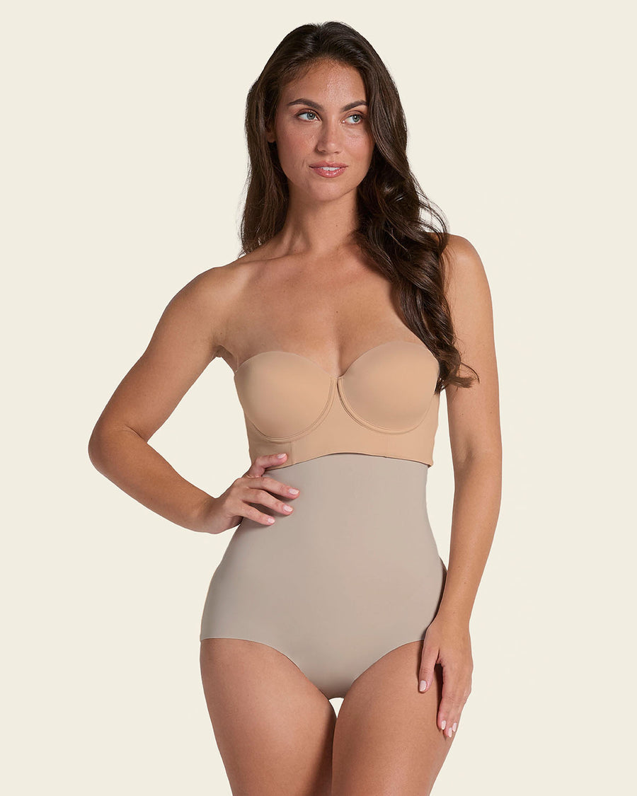 Extra High-Waisted Moderate Shaper Panty Nude |Leonisa