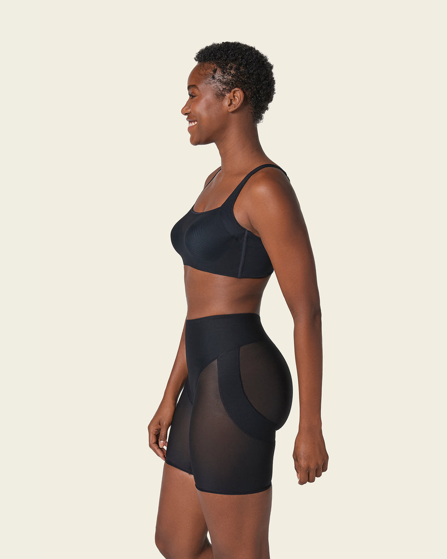 Firm Compression Butt Lifter Shaper Short Black |Leonisa