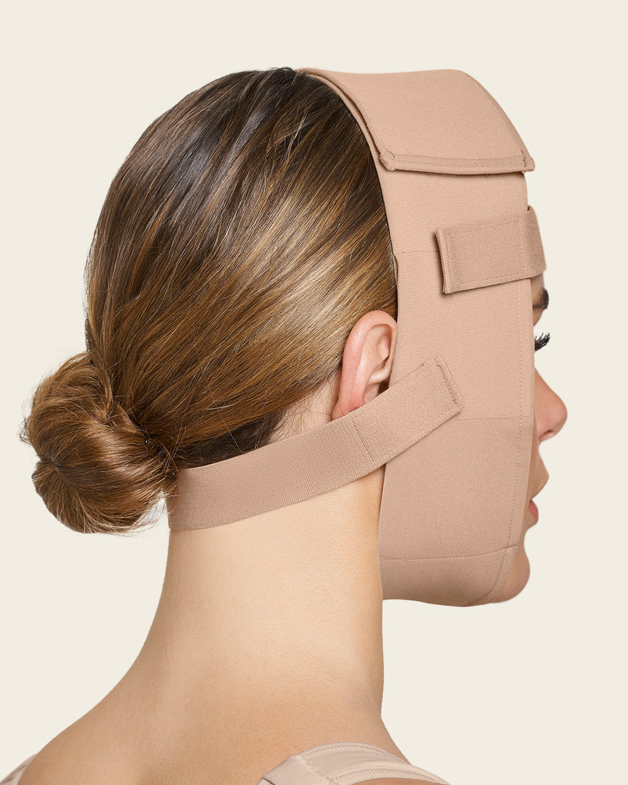Post-Surgical Facial Compression Wrap Soft Natural |Leonisa