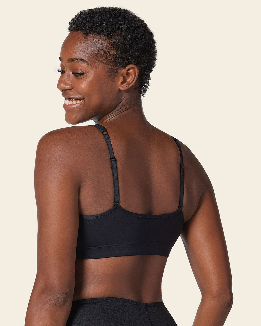 Multipurpose Pullover Seamless Sleep Bra Daily Or Maternity Black |Leonisa