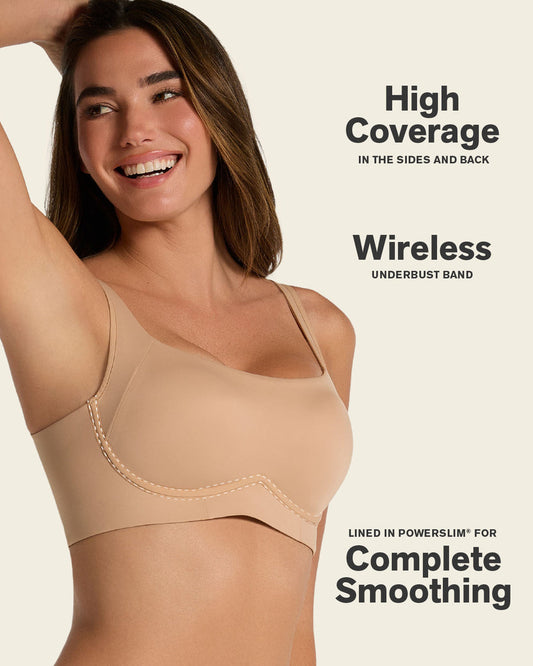 Wireless Support Bra Golden Beige |Leonisa