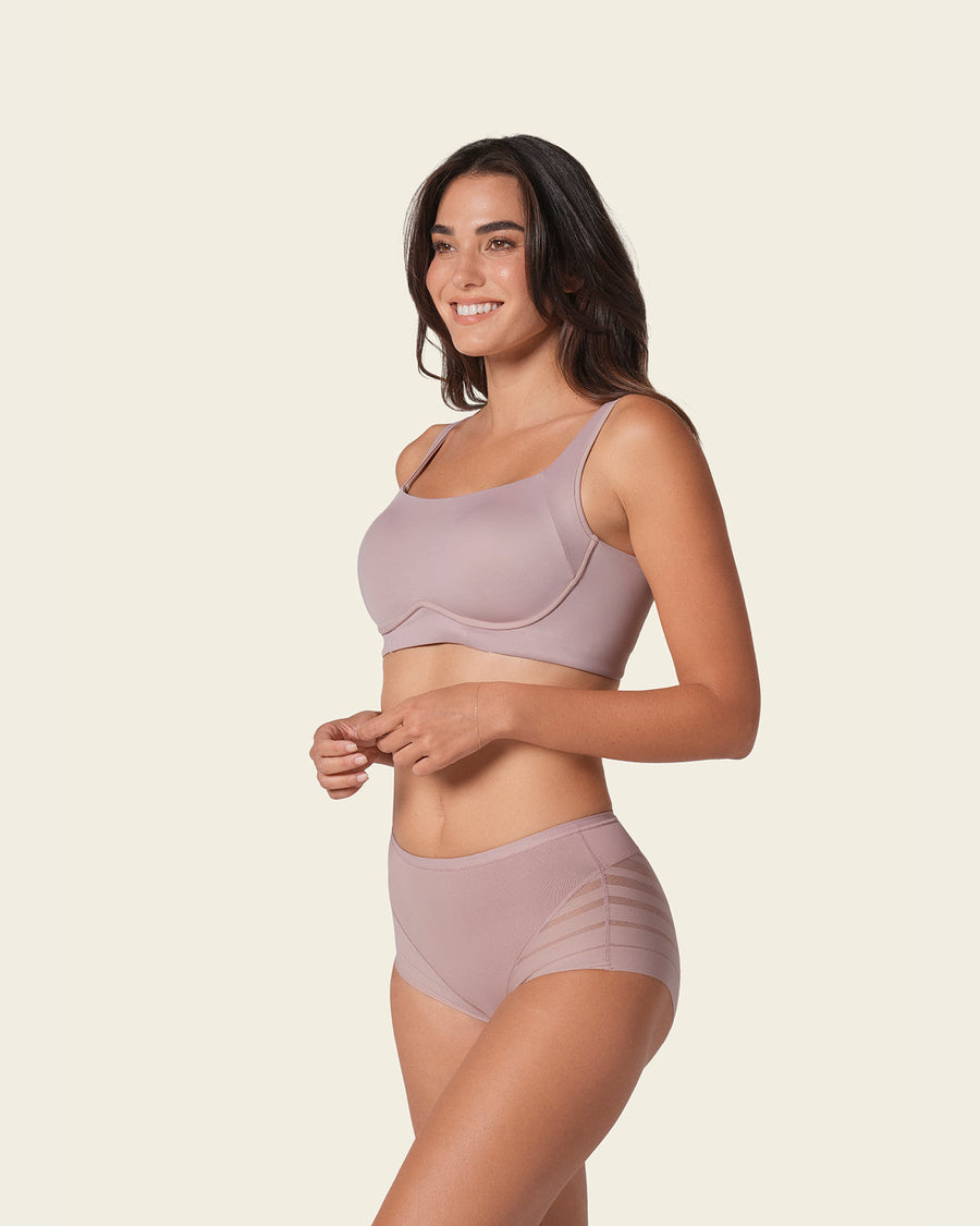 2-Pack Everyday Wireless Support Bras Rosewood |Leonisa