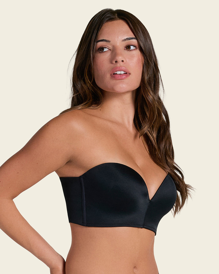 Next Generation Antigravity Wireless Strapless Bra Black |Leonisa