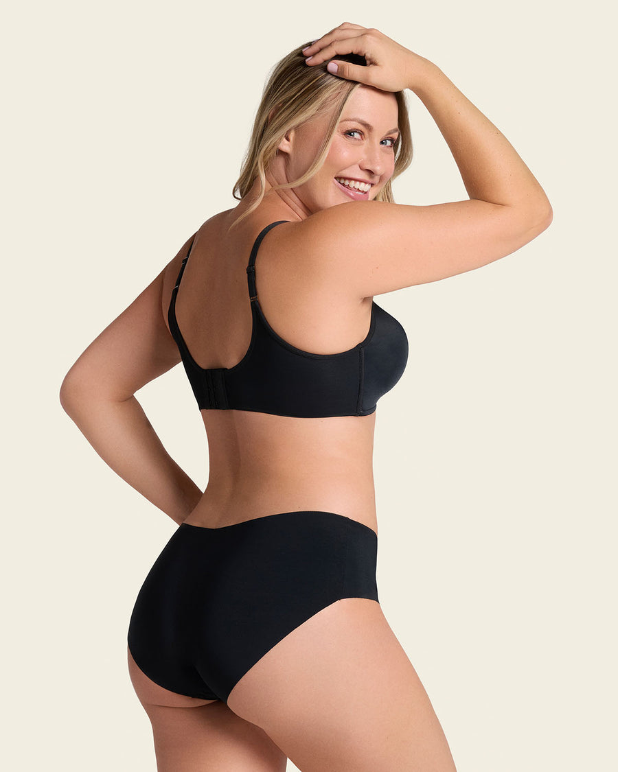 Totally Seamless Hipster Panty Black |Leonisa
