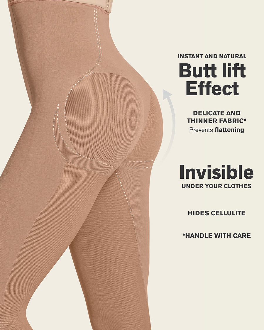Invisible Butt Lifter Full-Leg Body Shaper Soft Natural |Leonisa