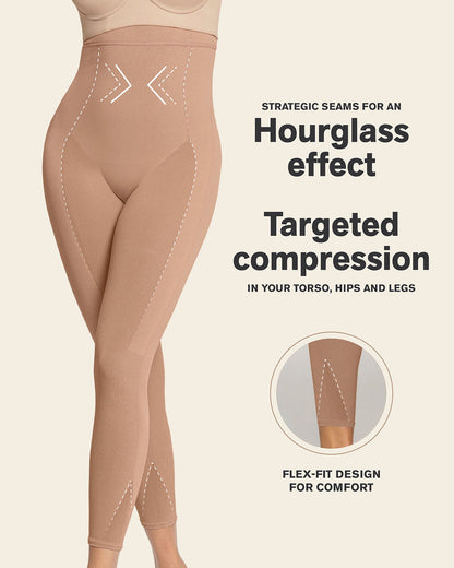 Invisible Butt Lifter Full-Leg Body Shaper Soft Natural |Leonisa