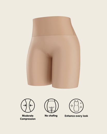 Moderate High-Waisted Shaper Short Golden Beige |Leonisa