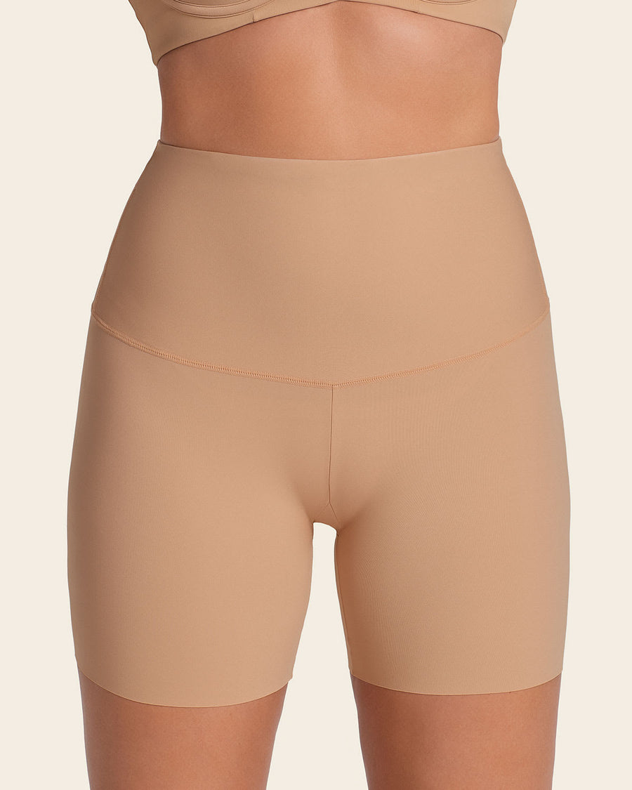 Moderate High-Waisted Shaper Short Golden Beige |Leonisa