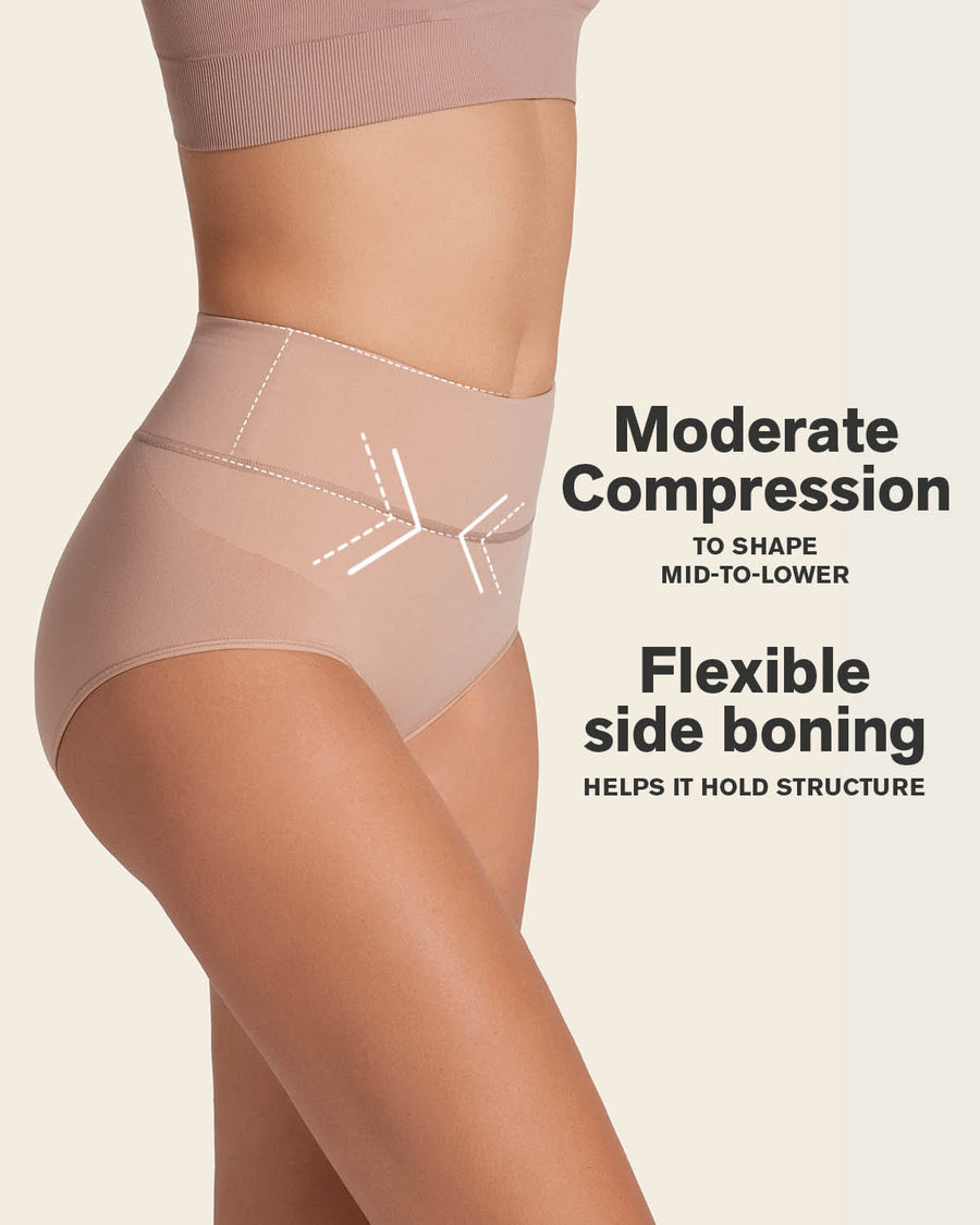High-Rise Classic Shaping Panty Soft Natural |Leonisa