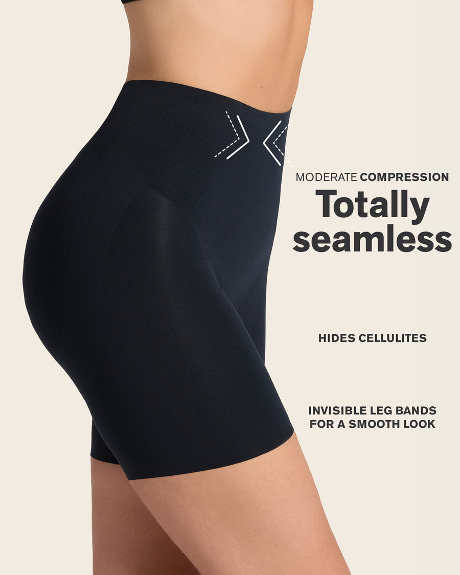 Seamless Butt Lifter Shaper Short Black |Leonisa