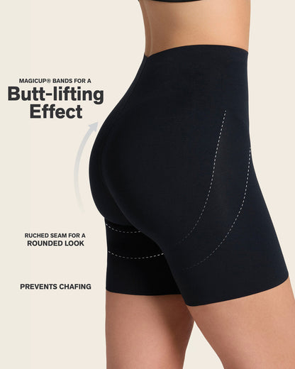 Seamless Butt Lifter Shaper Short Black |Leonisa