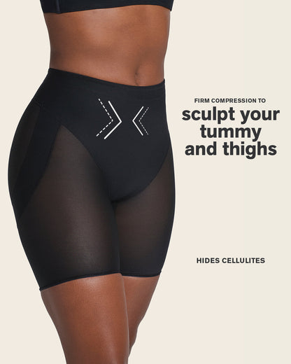 Firm Compression Butt Lifter Shaper Short Black |Leonisa