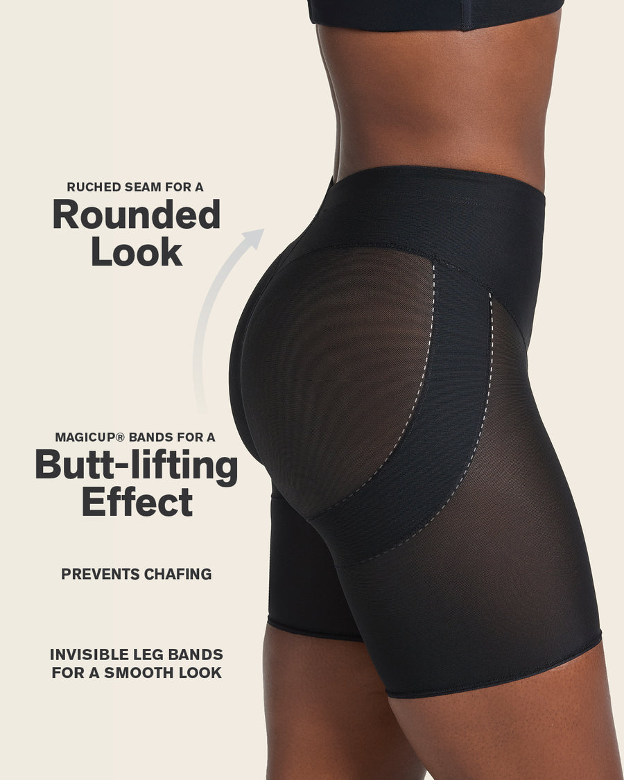 Firm Compression Butt Lifter Shaper Short Black |Leonisa