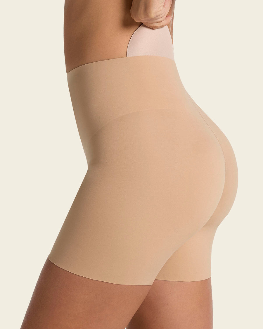 Undetectable Padded Butt Lifter Shaper Short Golden Beige |Leonisa