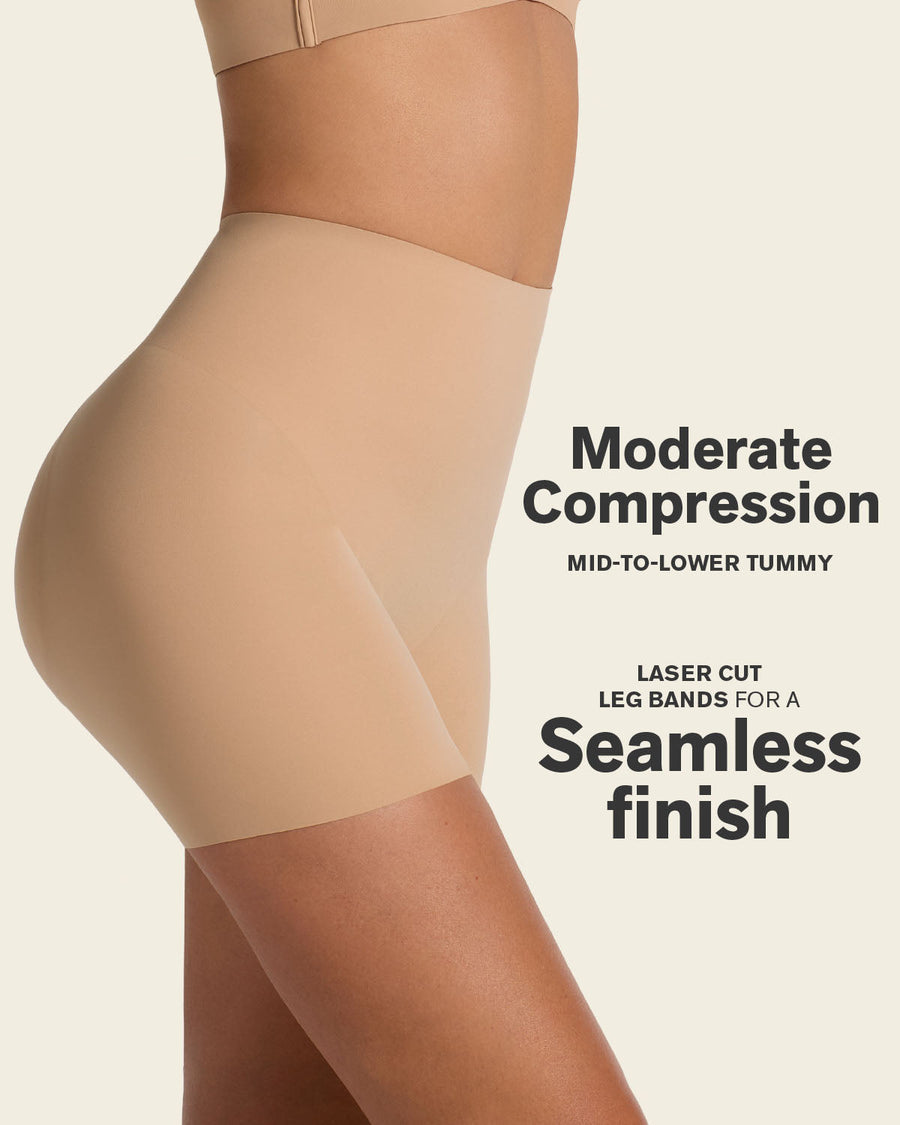 Undetectable Padded Butt Lifter Shaper Short Golden Beige |Leonisa