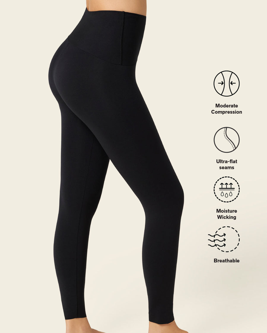 Super-Soft Moderate Compression 25" Legging Black |Leonisa