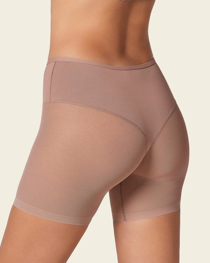 Sheer Shaper Panty Short Brown |Leonisa