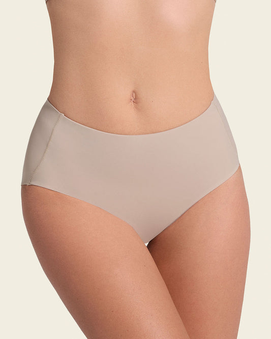 Simply Seamless Mid-Rise Shaping Brief Nude |Leonisa