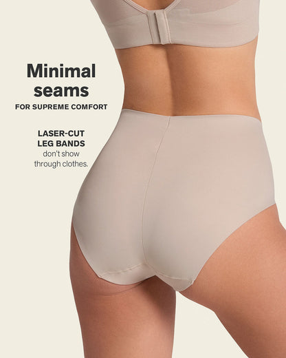Simply Seamless Mid-Rise Shaping Brief Nude |Leonisa