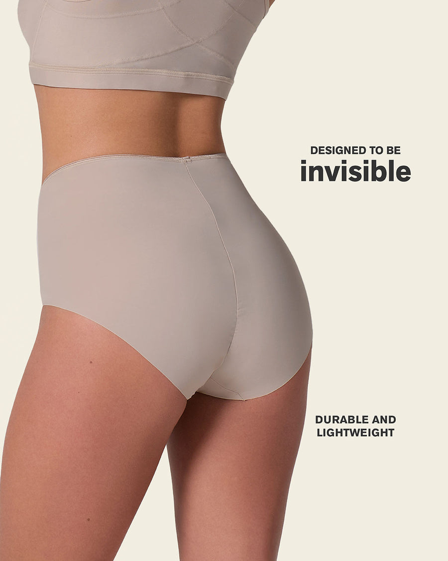 High-Waisted Seamless Shaper Panty Nude |Leonisa