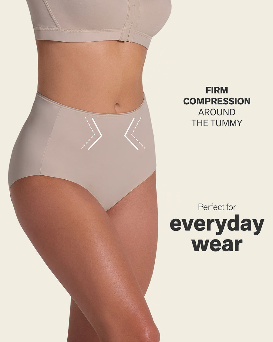 High-Waisted Seamless Shaper Panty Nude |Leonisa