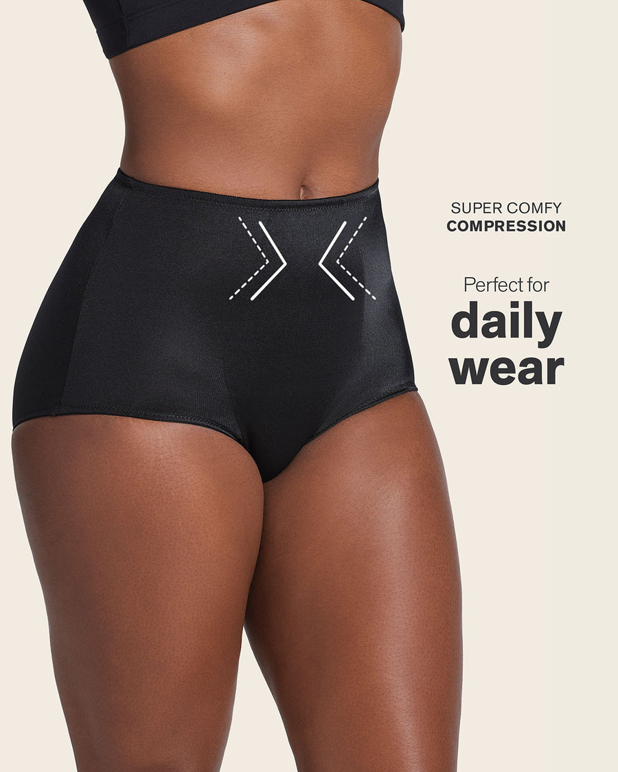 High-Cut Classic Shaper Panty Black |Leonisa