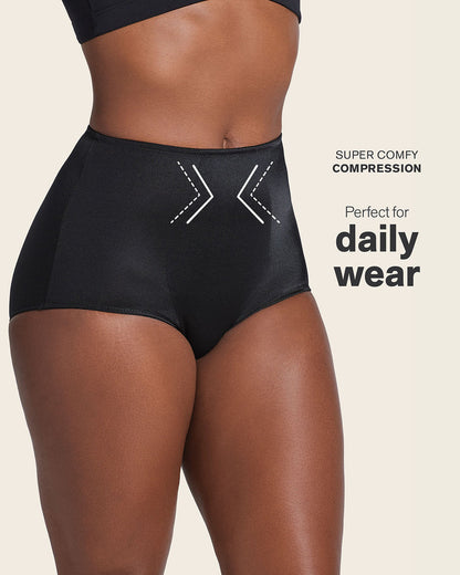 High-Cut Classic Shaper Panty Black |Leonisa