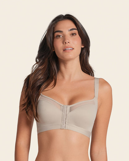 Lightly Lined Wireless Posture Corrector Bra Nude |Leonisa