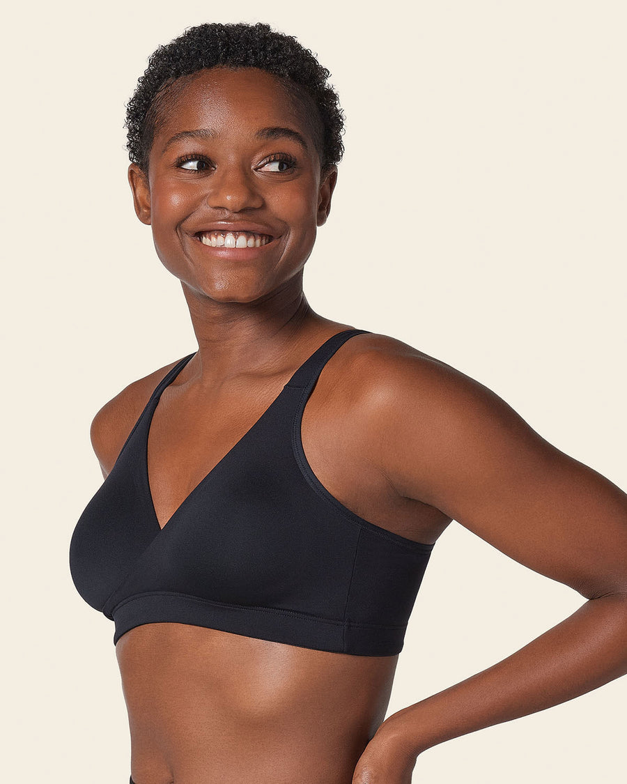 Multipurpose Pullover Seamless Sleep Bra Daily Or Maternity Black |Leonisa