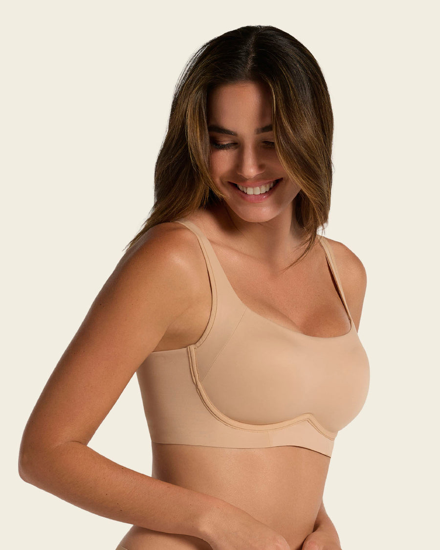 Wireless Support Bra Golden Beige |Leonisa
