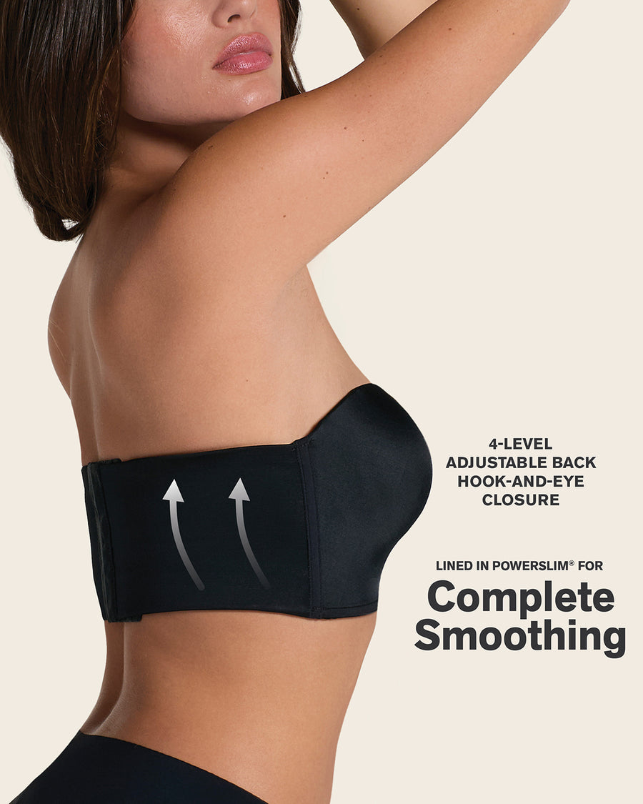 Next Generation Antigravity Wireless Strapless Bra Black |Leonisa