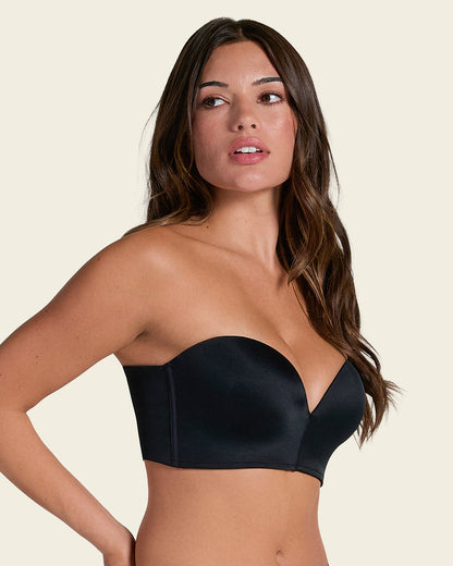 Next Generation Antigravity Wireless Strapless Bra Black |Leonisa