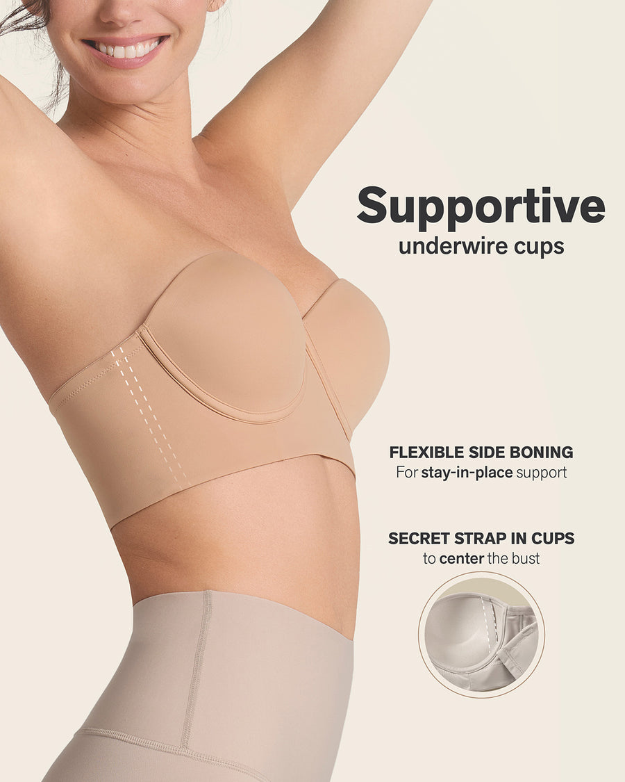 Strapless Contouring Bra Golden Beige |Leonisa