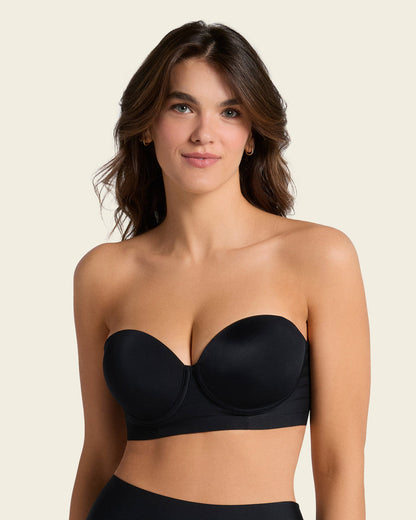 Strapless Bra with Underwire Brown |Leonisa