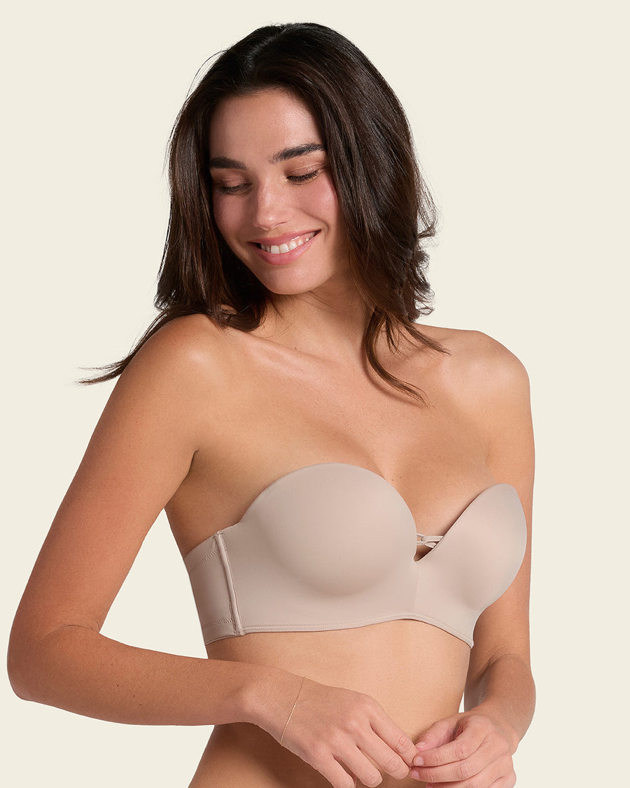 Triple Push-Up Strapless Bra Nude |Leonisa
