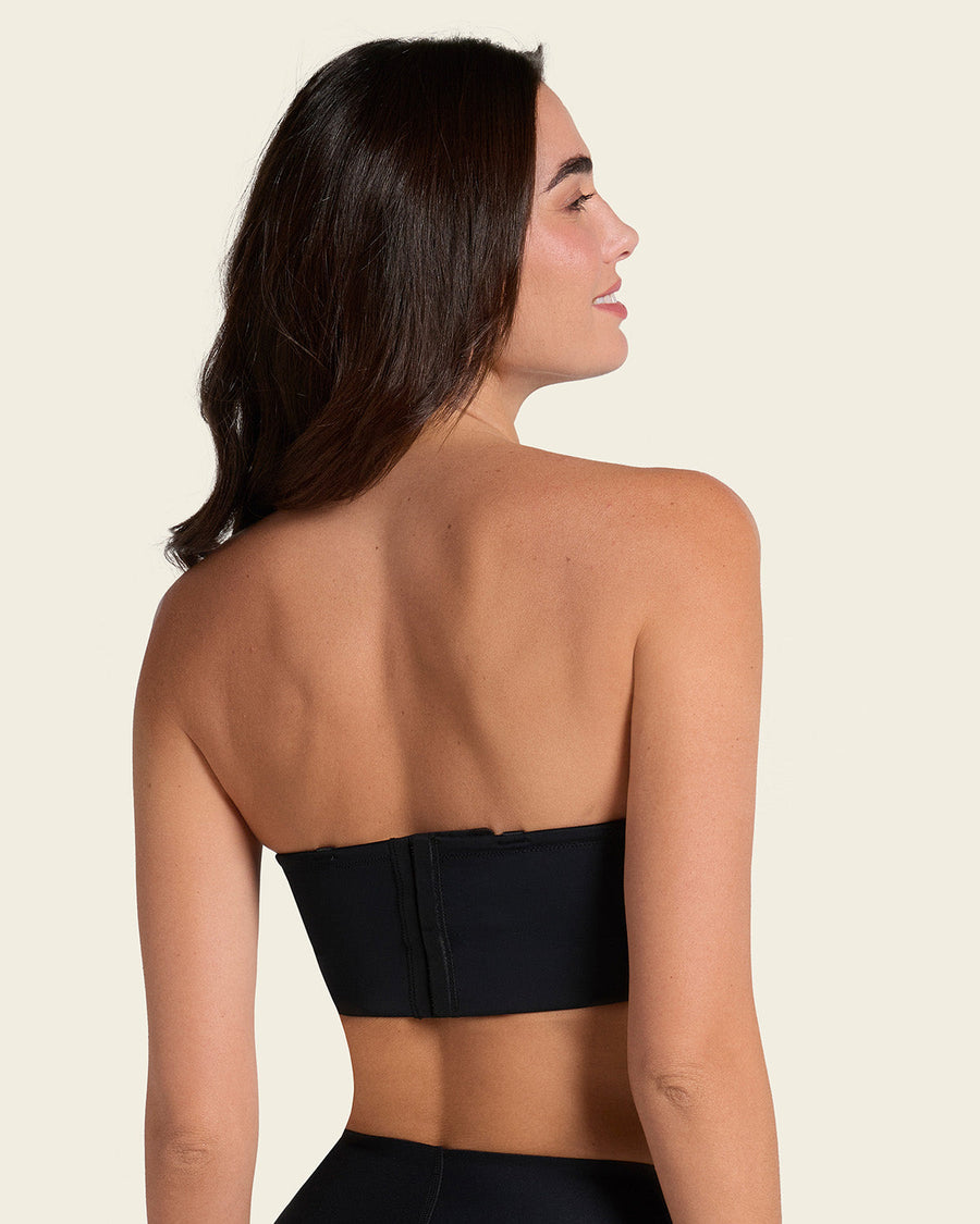 2-Pack Bras 360: Strapless Longline Contouring Bras Black |Leonisa