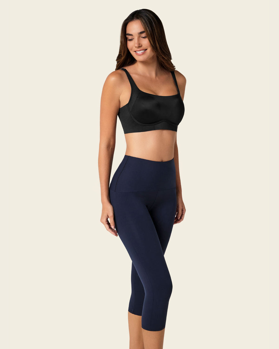 17" Active Sculpting Capri Dark Blue |Leonisa