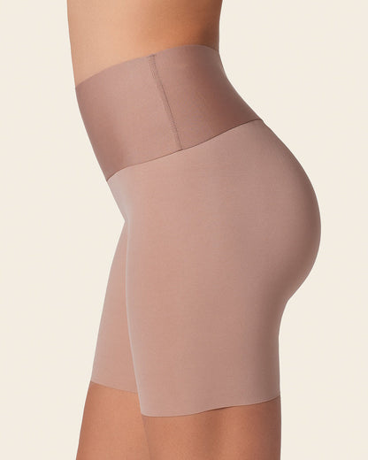 2-Pack Stay-In-Place Seamless Shapewear Shorts Brown |Leonisa