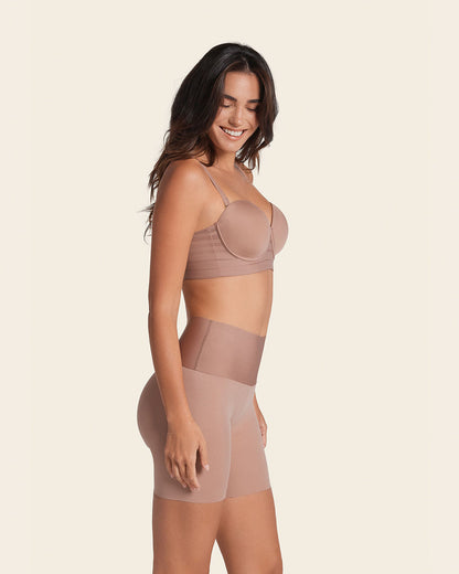 PowerStay Short & Stripe Undetectable Panty Bundle in Nude  |Leonisa