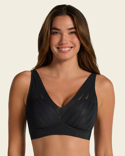 Daily Bra & PowerStay Short in Black  |Leonisa