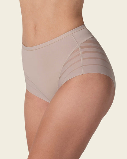 2-Pack Lace Classic Shaper Panties Black - Golden Beige |Leonisa