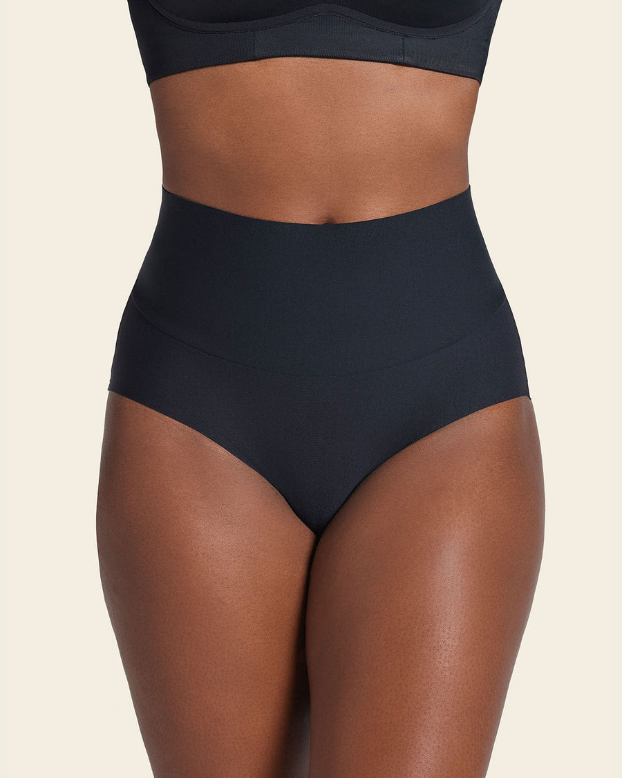 2-Pack FusedContour High-Tech High-Waisted Classic Sculpting Panties Black |Leonisa