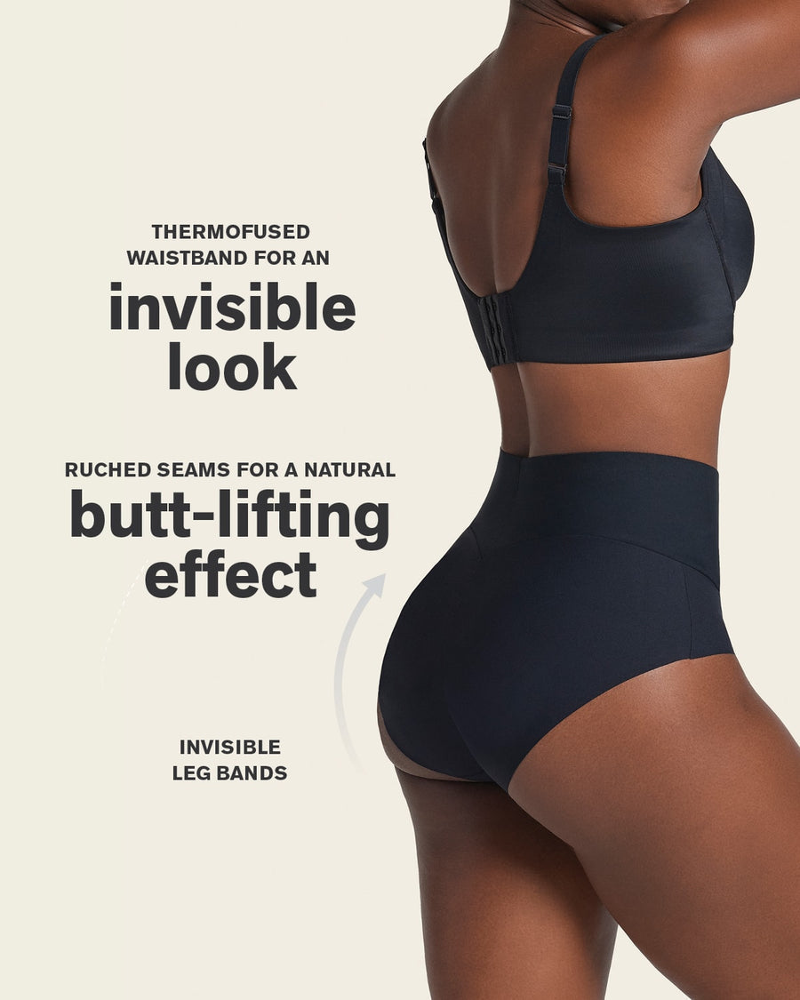 2-Pack FusedContour High-Tech High-Waisted Classic Sculpting Panties Black |Leonisa