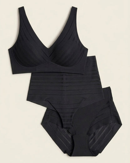 Daily Bra & Undetectable Essentials 3-Pack in Black  |Leonisa