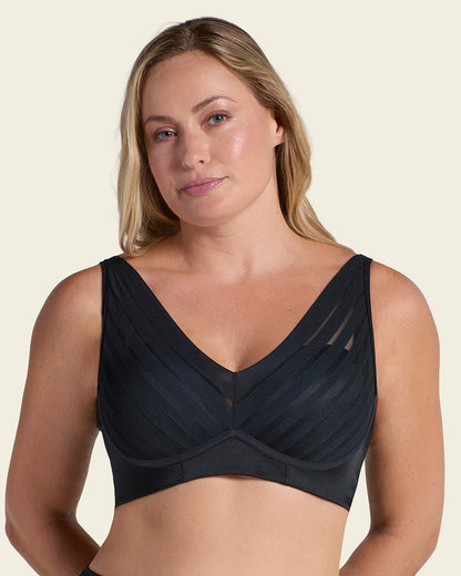 Daily Bra & UltraStripe Undetectable in Black  |Leonisa