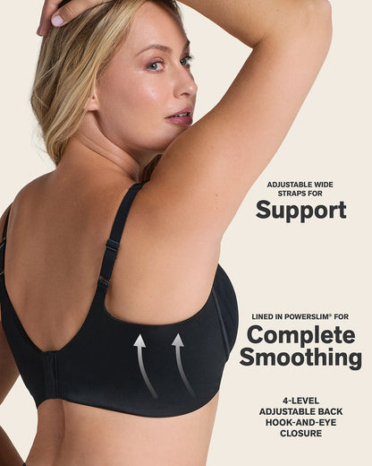Daily Bra & UltraStripe Undetectable in Black  |Leonisa