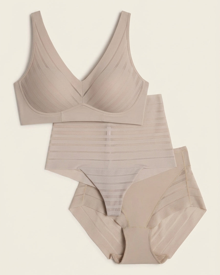 Daily Bra & Undetectable Essentials 3-Pack in Nude  |Leonisa