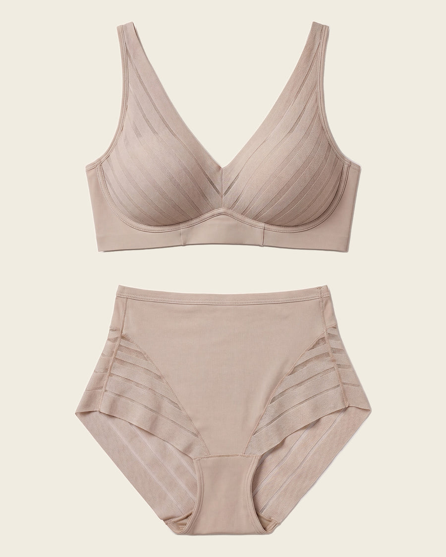 Daily Bra & Stripe Undetectable in Nude  |Leonisa
