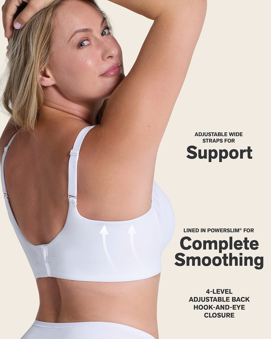 Daily Bra & Stripe Undetectable in White  |Leonisa